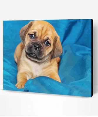 Puggle Puppy Dog Paint By Numbers