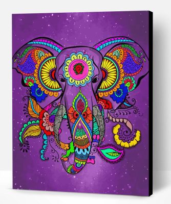 Elephant Mandala Paint By Numbers