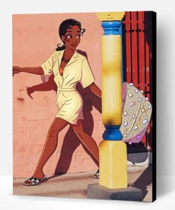 Modern Princess Tiana Paint By Numbers