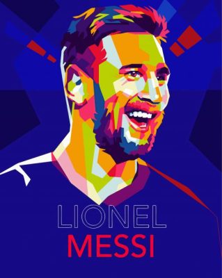 Messi Pop Art Paint By Numbers