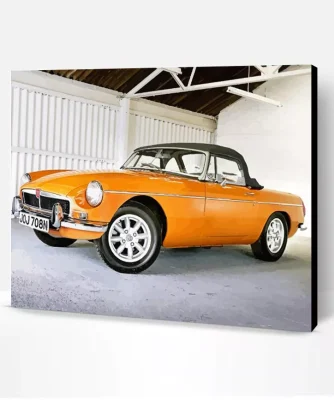yellow Mgb paint by numbers